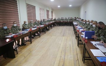 Təlimlərin gedişi barədə məruzələr dinlənilib - VİDEO
