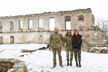 Prezident İlham Əliyev və birinci xanım Mehriban Əliyeva Füzuli və Xocavənd rayonlarında olublar