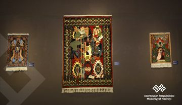 “Şekspir xalçalarda” müsabiqəsinin qaliblərinin eskizləri əsasında toxunan xalçaların təqdimatı olub