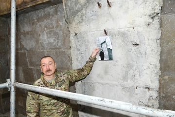 Prezident İlham Əliyev və birinci xanım Mehriban Əliyeva Şuşa şəhərində olublar - FOTO