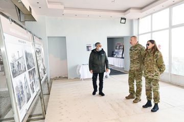 Prezident İlham Əliyev və birinci xanım Mehriban Əliyeva Şuşa şəhərində olublar - FOTO