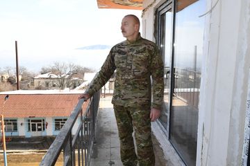 Prezident İlham Əliyev və birinci xanım Mehriban Əliyeva Şuşa şəhərində olublar - FOTO