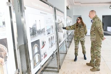 Prezident İlham Əliyev və birinci xanım Mehriban Əliyeva Şuşa şəhərində olublar - FOTO