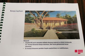 Bülbülün Şuşadakı ev muzeyinin bərpası ilə bağlı layihə hazırdır - ESKİZLƏR