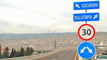 Sulutəpə dairəsində yeni yol qovşağı istifadəyə verilib