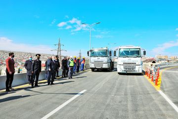 Sulutəpə dairəsində yeni yol qovşağı istifadəyə verilib