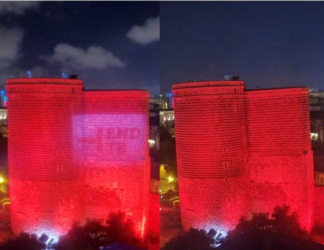Famous Baku buildings to be lightened with red color