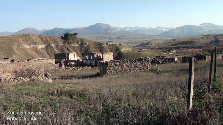 Azerbaijani MoD disseminates video footage of Baharli village of Zangilan region  - VIDEO