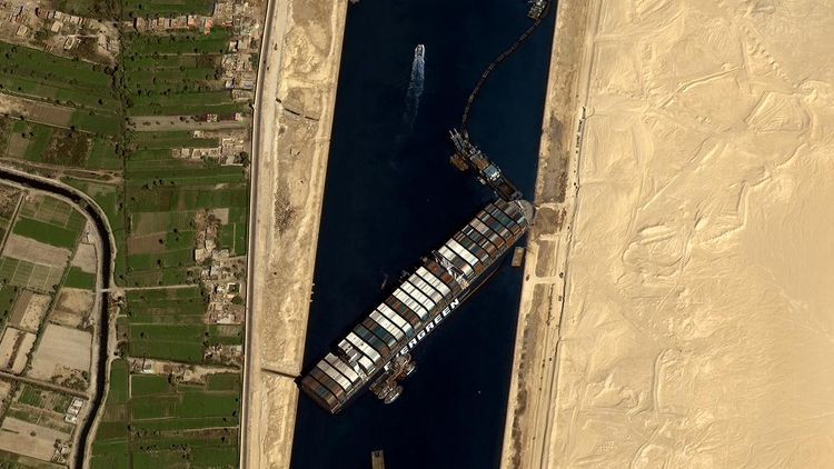 Ever Given blocks Suez Canal again hours after being unstuck