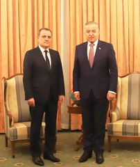 Ceyhun Bayramov Tacikistanın xarici işlər naziri ilə görüşüb - FOTO