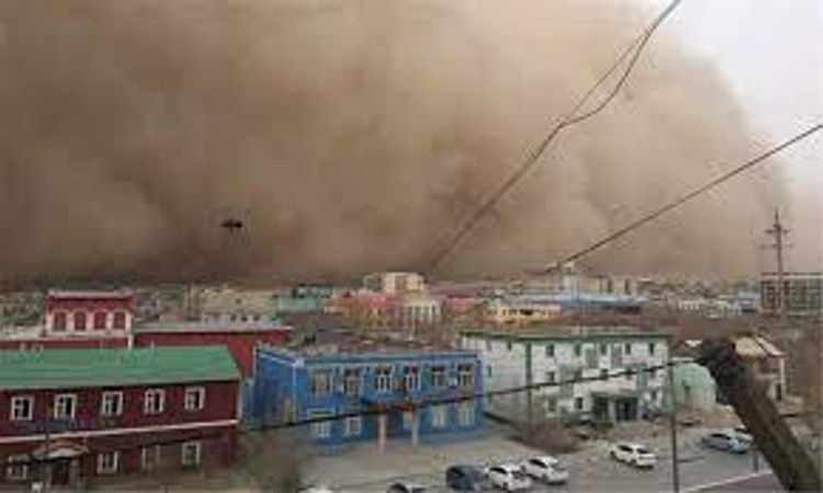 Strong winds, dust storms hit large parts of Mongolia