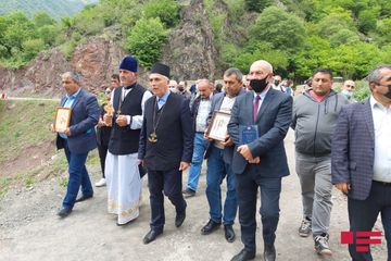 Pasxa bayramı münasibətilə Xudavəng məbədində dini ayin icra olunub - FOTO
