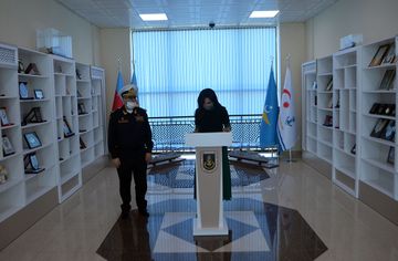 Ombudsman Hərbi Dəniz Qüvvələrinin hərbi hissəsində olub
