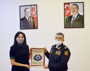 Ombudsman Hərbi Dəniz Qüvvələrinin hərbi hissəsində olub