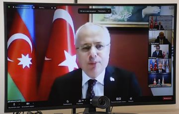 Yeni Azərbaycan Partiyası ilə Türkiyənin Ədalət və İnkişaf Partiyasının birgə videokonfransı keçirilib - FOTO
