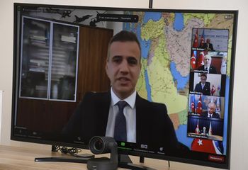 Yeni Azərbaycan Partiyası ilə Türkiyənin Ədalət və İnkişaf Partiyasının birgə videokonfransı keçirilib - FOTO