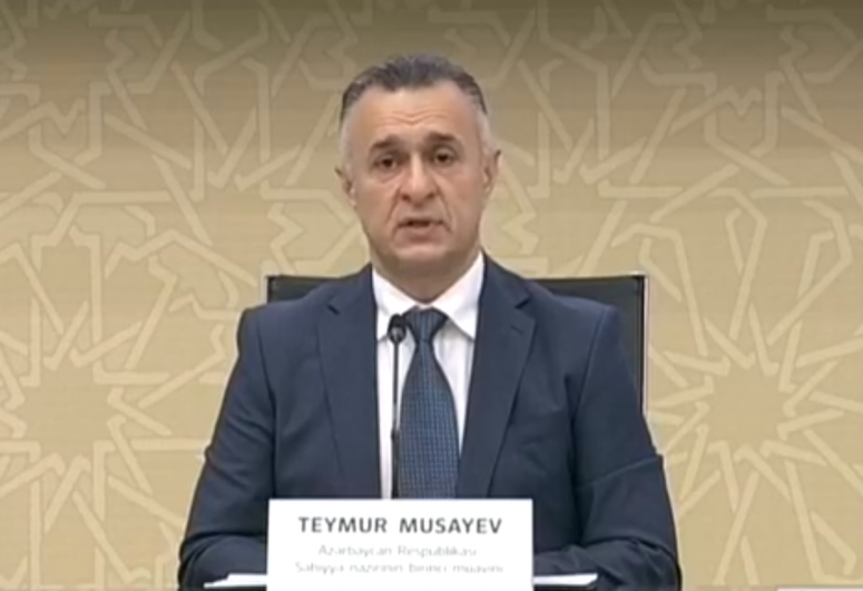 Первый заместитель министра здравоохранения, исполняющий обязанности министра Теймур Мусаев