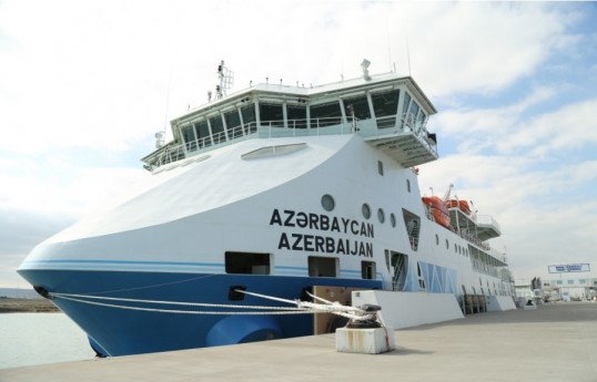 "Azərbaycan" gəmi-bərəsi ilk səfərinə çıxıb