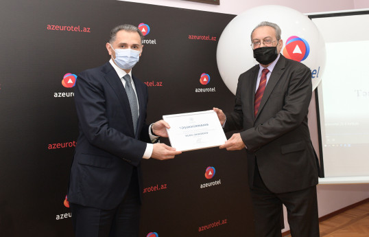 Nazir Rəşad Nəbiyev "AzEuroTel"in əməkdaşlarını mükafatlandırıb - FOTO 