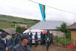 Şəhid kapitan Əbülfəz Rəhmətovla Lerikdə vida mərasimi