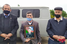 Şəhid kapitan Əbülfəz Rəhmətovla Lerikdə vida mərasimi
