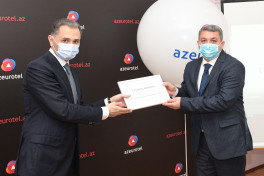 Nazir Rəşad Nəbiyev "AzEuroTel"in əməkdaşlarını mükafatlandırıb - FOTO 