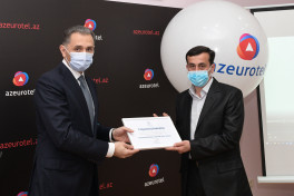 Nazir Rəşad Nəbiyev "AzEuroTel"in əməkdaşlarını mükafatlandırıb - FOTO 