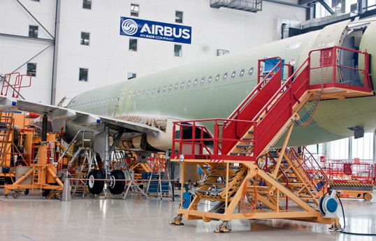 "Airbus"ın təyyarə tədarükü apreldə 38%-dək azalıb