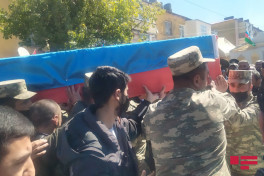 Daşkəsəndə Şəhid Elməddin Vəkilovla vida mərasimi