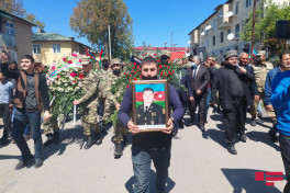 Daşkəsəndə Şəhid Elməddin Vəkilovla vida mərasimi