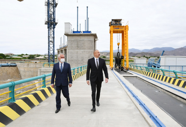 Prezident İlham Əliyev Ordubad Su Elektrik Stansiyasının tikintisi ilə tanış olub - YENİLƏNİB 