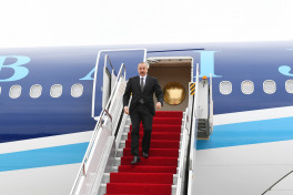 Prezident İlham Əliyev  Naxçıvan Muxtar Respublikasına səfərə gedib