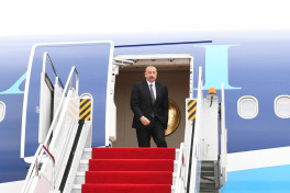 Prezident İlham Əliyev  Naxçıvan Muxtar Respublikasına səfərə gedib