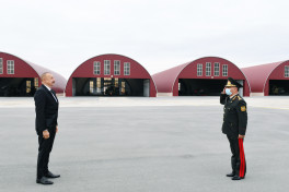 Prezident İlham Əliyev Əlahiddə Ümumqoşun Ordunun hərbi aerodromunun açılışında iştirak edib - YENİLƏNİB 