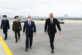 Prezident İlham Əliyev Əlahiddə Ümumqoşun Ordunun hərbi aerodromunun açılışında iştirak edib - YENİLƏNİB 