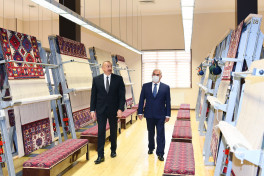 Prezident İlham Əliyev mayın 10-da “Azərxalça” Açıq Səhmdar Cəmiyyətinin Naxçıvan filialının açılışında iştirak edib