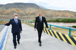 Prezident İlham Əliyev Ordubad Su Elektrik Stansiyasının tikintisi ilə tanış olub - YENİLƏNİB 