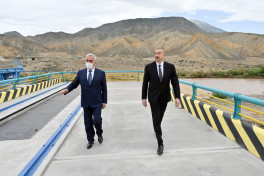 Prezident İlham Əliyev Ordubad Su Elektrik Stansiyasının tikintisi ilə tanış olub - YENİLƏNİB 
