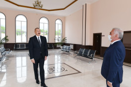 Prezident İlham Əliyev Ordubad dəmir yolu stansiyasında görülən işlərlə tanış olub