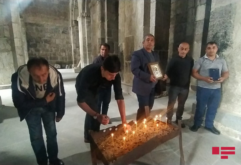 Удины отпраздновали Пасху в монастыре Агоглан в Лачине
