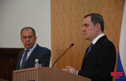 Ceyhun Bayramov və Sergey Lavrov