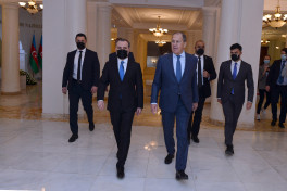 Ceyhun Bayramov və Sergey Lavrov