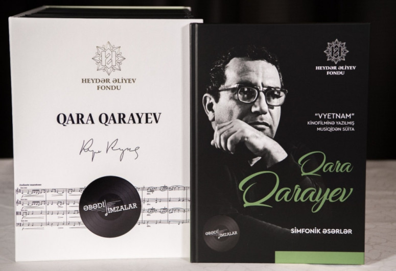 Collection of notes of Azerbaijani composers's works, published by the Heydar Aliyev Foundation, presented in Shusha