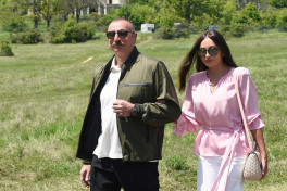 Prezident İlham Əliyev, birinci xanım Mehriban Əliyeva
