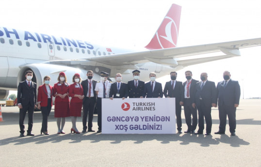 "THY" Gəncəyə uçuşları bərpa edib