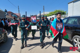 Baş leytenant Samir Eyvazov Tovuzda dəfn olunub