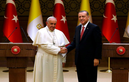 Roma Papası Fransisk və Türkiyə Prezidenti Rəcəb Tayyib Ərdoğan