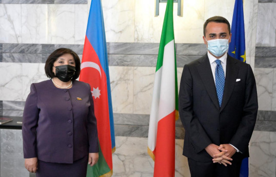 Sahibə Qafarova və Luici Di Maio