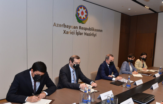 Nazir Ceyhun Bayramovun ABŞ-ın “Xəzər Siyasət Mərkəzi”nin nümayəndə heyəti ilə görüşü