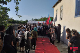Vətən müharibəsinin şəhidi Təbriz İbrahimovla Salyanda vida mərasimi